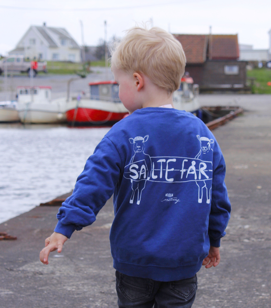 Retro sunset x Salte får Crewneck child