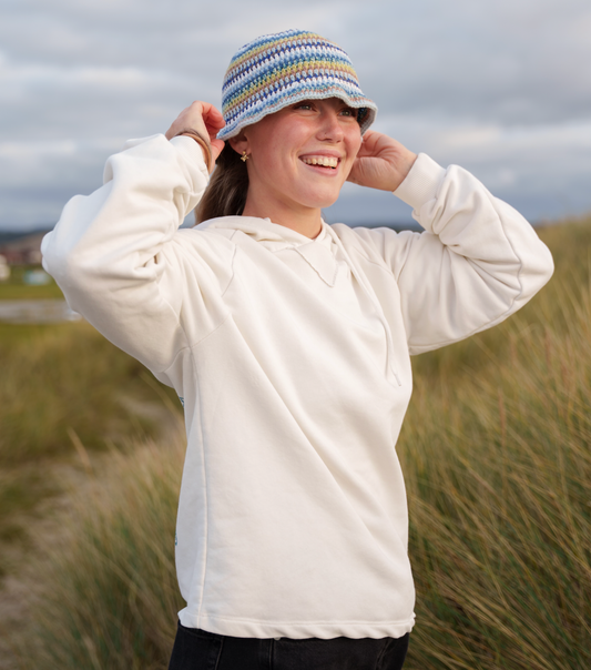 Seashell x orangeprint hoodie